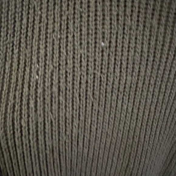 Dark Green Oversized Distressed Women's Sweater by Central Park West - Picture 3 of 4